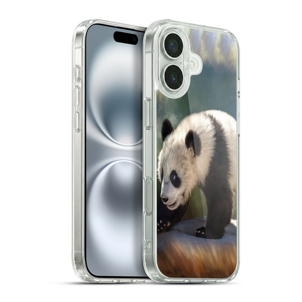 Simone Gatterwe Animals Panda Bear Soft Gel Case for Apple iPhone 16 Plus & MagSafe