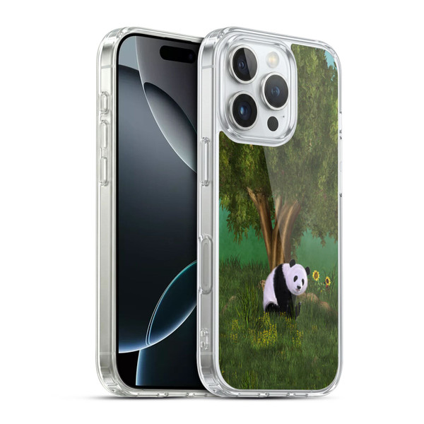 Simone Gatterwe Animals Cute Panda Soft Gel Case for Apple iPhone 16 Pro & MagSafe