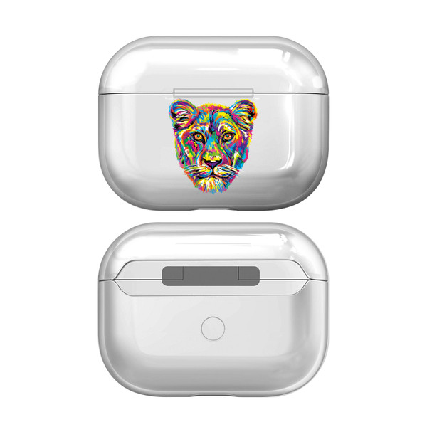 P.D. Moreno Animals Lioness Clear Hard Crystal Cover for Apple AirPods Pro Charging Case