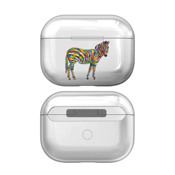 P.D. Moreno Animals Zebra Clear Hard Crystal Cover for Apple AirPods Pro Charging Case