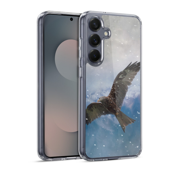 Simone Gatterwe Animals Flying Eagle Soft Gel Case for Samsung Galaxy S25 & MagSafe