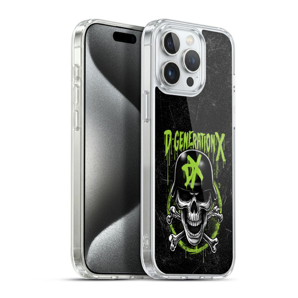 WWE D-Generation X Skull Soft Gel Case for Apple iPhone 15 Pro Max & MagSafe