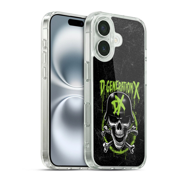 WWE D-Generation X Skull Soft Gel Case for Apple iPhone 16 & MagSafe