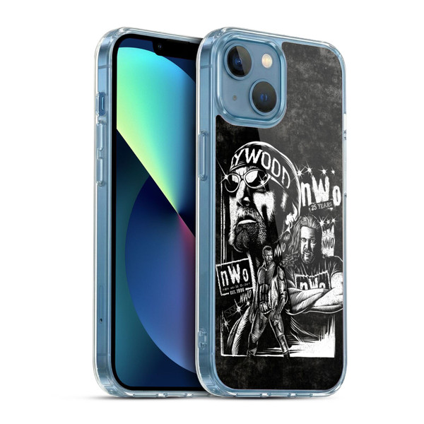 WWE NWO Fathead Superstar Soft Gel Case for Apple iPhone 13 Mini & MagSafe