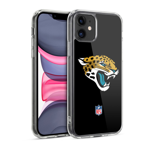 NFL Jacksonville Jaguars Logo Plain Soft Gel Case for Apple iPhone 11