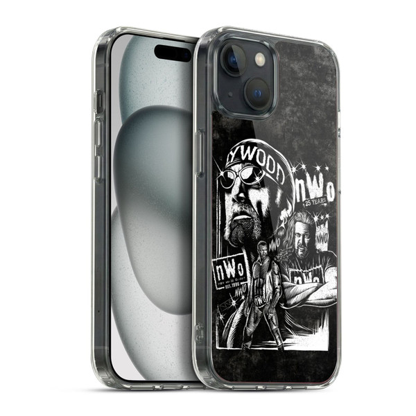 WWE NWO Fathead Superstar Soft Gel Case for Apple iPhone 15 Plus & MagSafe