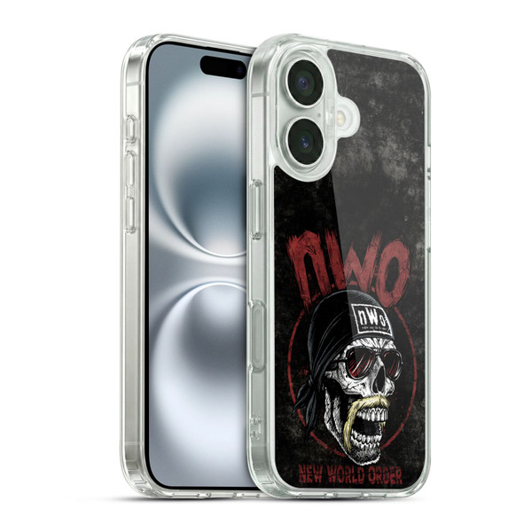 WWE NWO Skull Soft Gel Case for Apple iPhone 16 & MagSafe
