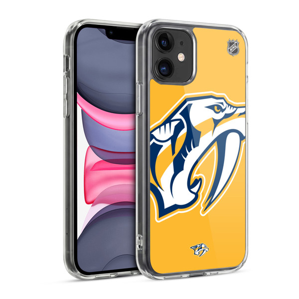 NHL Nashville Predators Oversized Soft Gel Case for Apple iPhone 11