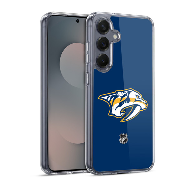 NHL Nashville Predators Plain Soft Gel Case for Samsung Galaxy S25 & MagSafe