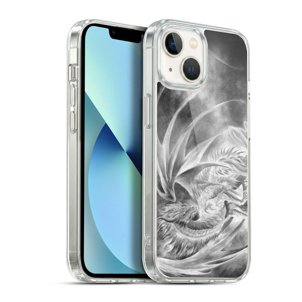 Ruth Thompson Dragons Silver Ice Soft Gel Case for Apple iPhone 13