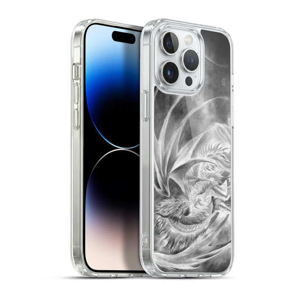 Ruth Thompson Dragons Silver Ice Soft Gel Case for Apple iPhone 13 Pro Max & MagSafe