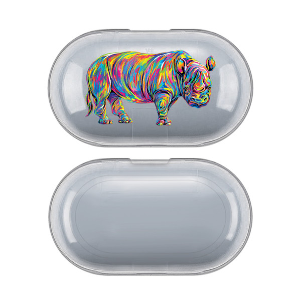 P.D. Moreno Animals Rhino Clear Hard Crystal Cover for Samsung Galaxy Buds / Buds Plus