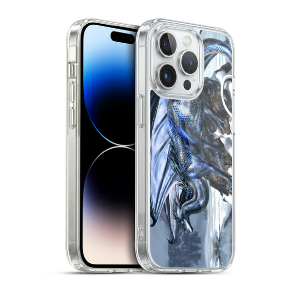 Ruth Thompson Dragons Silverblood Soft Gel Case for Apple iPhone 14 Pro & MagSafe