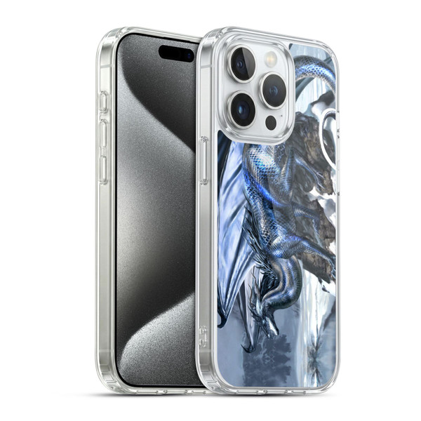 Ruth Thompson Dragons Silverblood Soft Gel Case for Apple iPhone 15 Pro & MagSafe