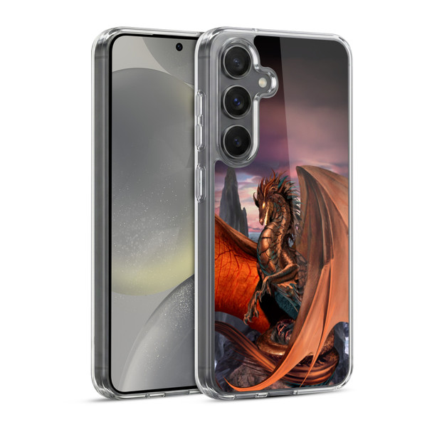 Ruth Thompson Dragons Coppervein Soft Gel Case for Samsung Galaxy S24 5G & MagSafe