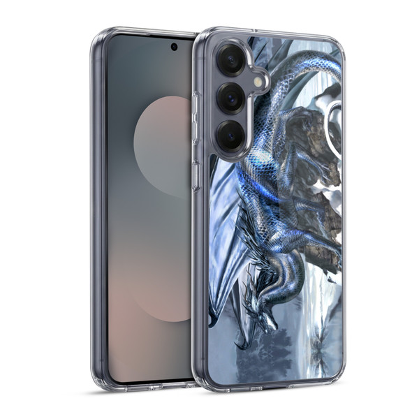 Ruth Thompson Dragons Silverblood Soft Gel Case for Samsung Galaxy S25 & MagSafe
