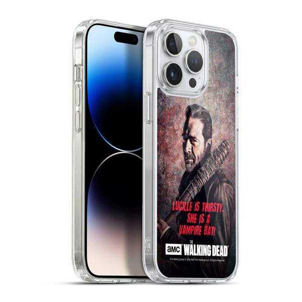 AMC The Walking Dead Negan Lucille Vampire Bat Soft Gel Case for Apple iPhone 13 Pro Max & MagSafe