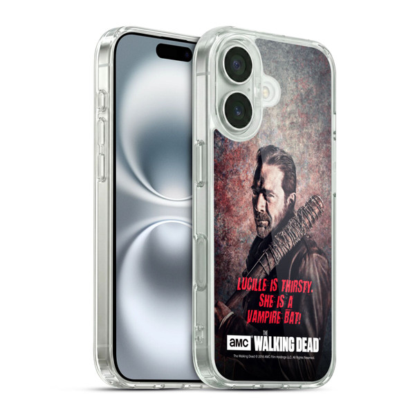 AMC The Walking Dead Negan Lucille Vampire Bat Soft Gel Case for Apple iPhone 16 & MagSafe