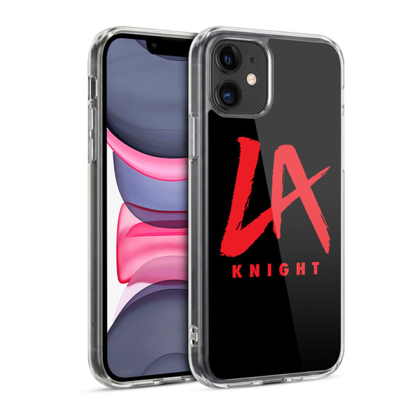 WWE LA Knight Logo Soft Gel Case for Apple iPhone 11
