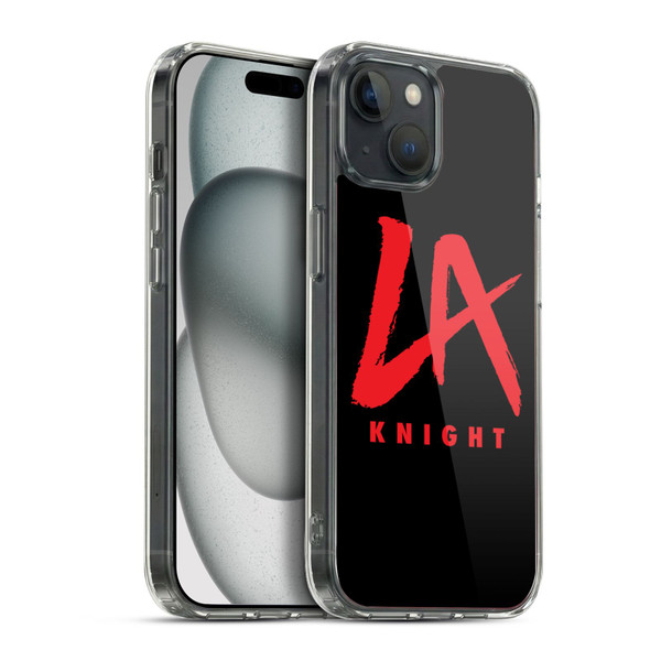 WWE LA Knight Logo Soft Gel Case for Apple iPhone 15 Plus & MagSafe