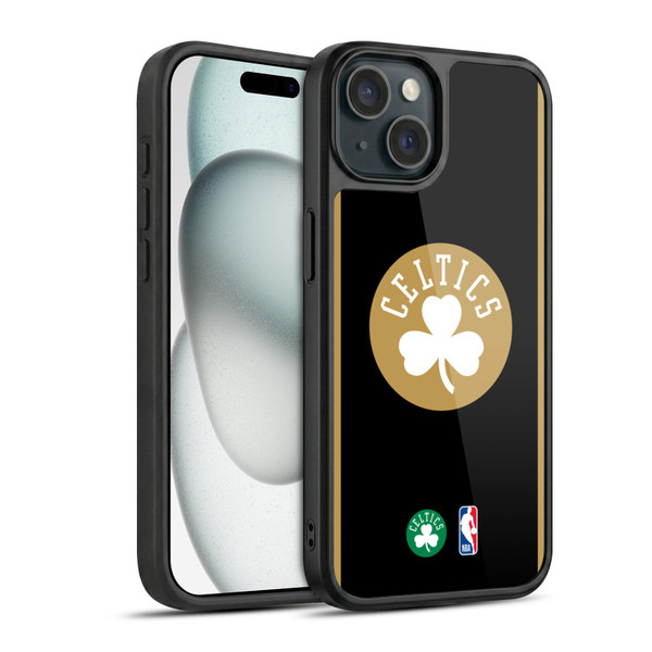 NBA Boston Celtics Logo Black Gold Design Gel Armour Case For Apple iPhone 15