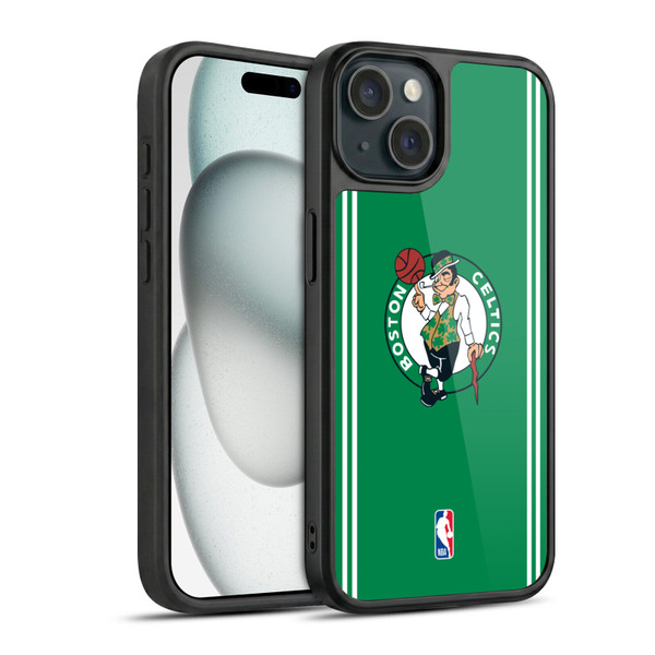 NBA Boston Celtics Logo Green Design Gel Armour Case For Apple iPhone 15
