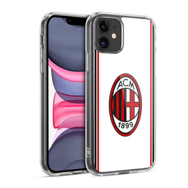 AC Milan 2017/18 Crest Kit Away Soft Gel Case for Apple iPhone 11