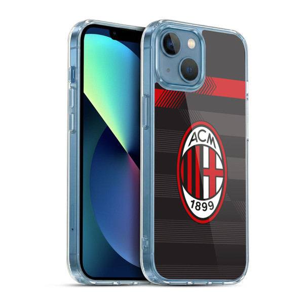 AC Milan 2017/18 Crest Kit Third Soft Gel Case for Apple iPhone 13 Mini & MagSafe