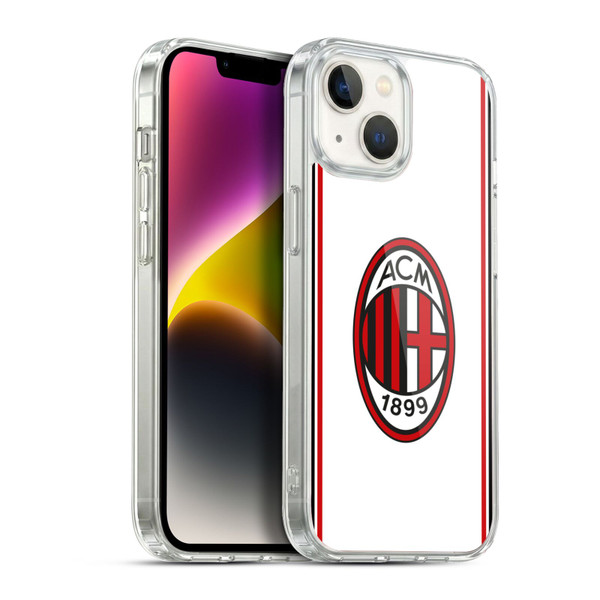 AC Milan 2017/18 Crest Kit Away Soft Gel Case for Apple iPhone 14