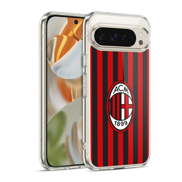 AC Milan 2017/18 Crest Kit Home Soft Gel Case for Google Pixel 9 / Pixel 9 Pro