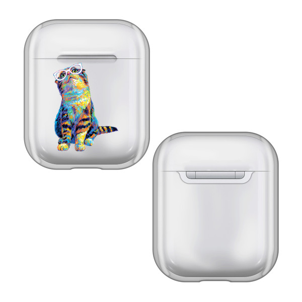 P.D. Moreno Cats Kitty 8 Clear Hard Crystal Cover Case for Apple AirPods 1 1st Gen / 2 2nd Gen Charging Case
