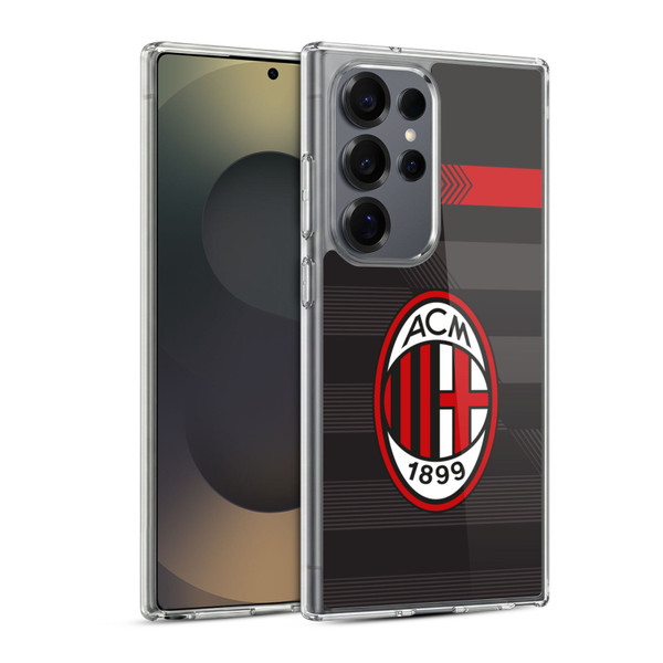 AC Milan 2017/18 Crest Kit Third Soft Gel Case for Samsung Galaxy S25 Ultra & MagSafe