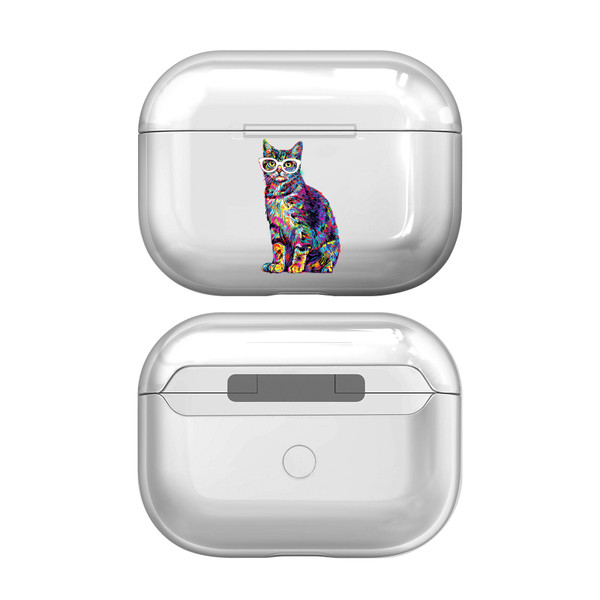 P.D. Moreno Cats Kitty 4 Clear Hard Crystal Cover Case for Apple AirPods Pro Charging Case