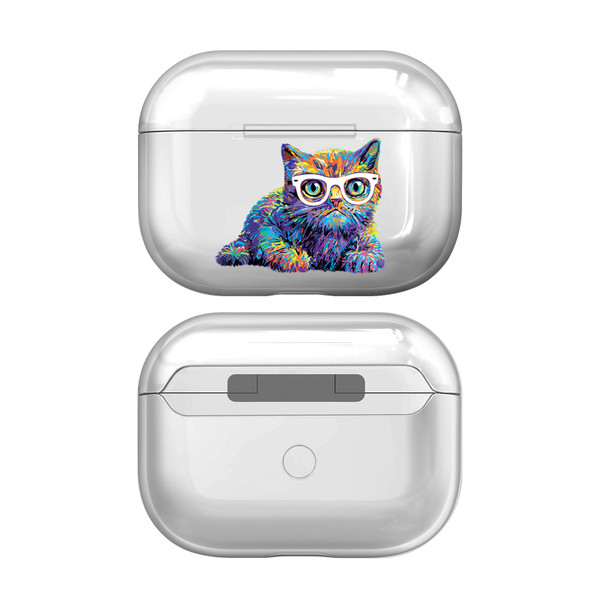 P.D. Moreno Cats Kitty 7 Clear Hard Crystal Cover Case for Apple AirPods Pro Charging Case