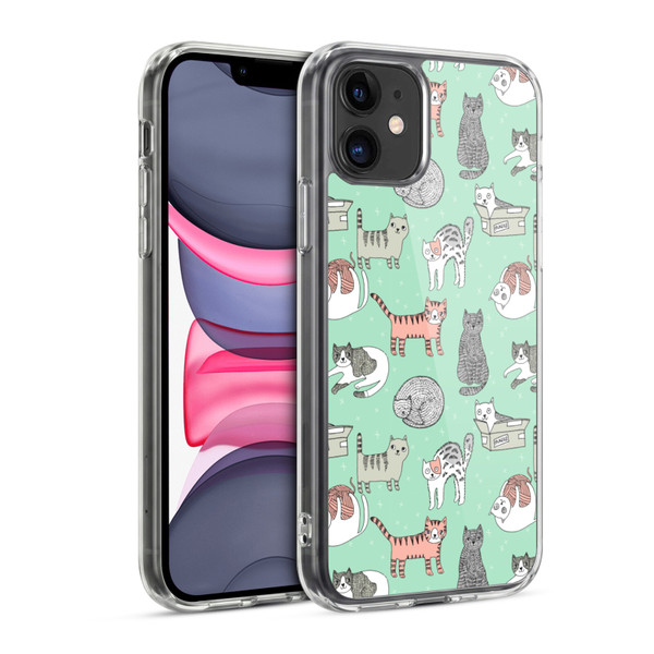 Andrea Lauren Design Animals Cats Soft Gel Case for Apple iPhone 11