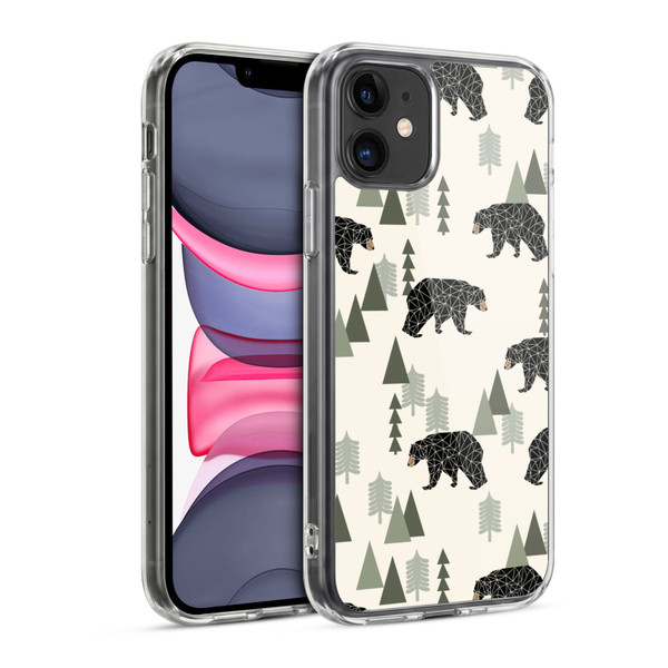 Andrea Lauren Design Animals Geometric Bears Soft Gel Case for Apple iPhone 11