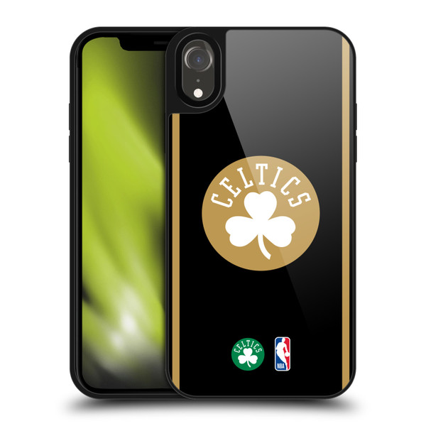 NBA Boston Celtics Logo Black Gold Design Gel Armour Case For Apple iPhone XR