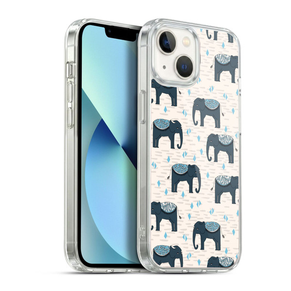 Andrea Lauren Design Animals Elephant Soft Gel Case for Apple iPhone 13