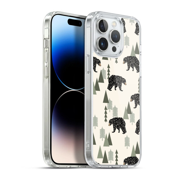 Andrea Lauren Design Animals Geometric Bears Soft Gel Case for Apple iPhone 13 Pro Max & MagSafe