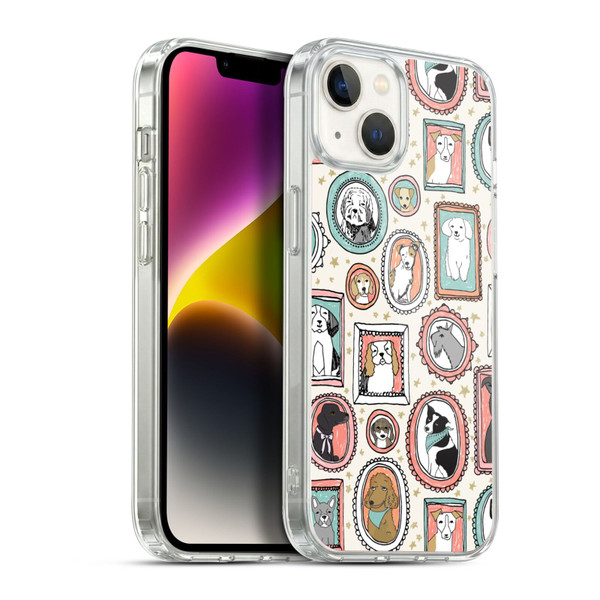 Andrea Lauren Design Animals Frame Dogs Soft Gel Case for Apple iPhone 14 Plus & MagSafe