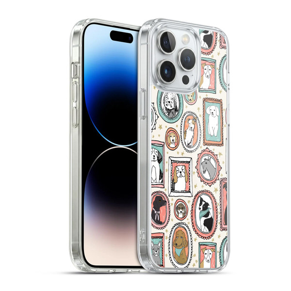 Andrea Lauren Design Animals Frame Dogs Soft Gel Case for Apple iPhone 14 Pro Max & MagSafe