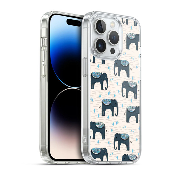 Andrea Lauren Design Animals Elephant Soft Gel Case for Apple iPhone 14 Pro & MagSafe