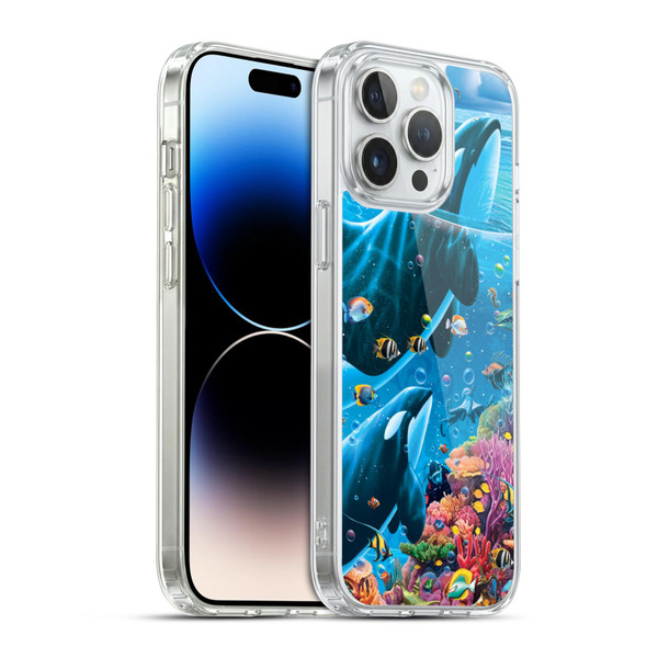 Michael David Ward Animals Sea Tales Soft Gel Case for Apple iPhone 14 Pro Max & MagSafe
