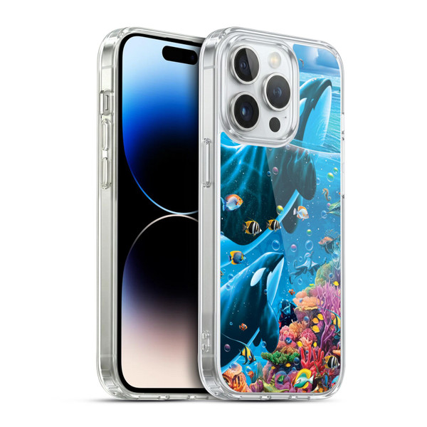 Michael David Ward Animals Sea Tales Soft Gel Case for Apple iPhone 14 Pro & MagSafe