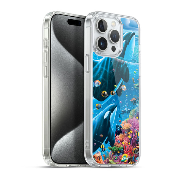 Michael David Ward Animals Sea Tales Soft Gel Case for Apple iPhone 15 Pro Max & MagSafe