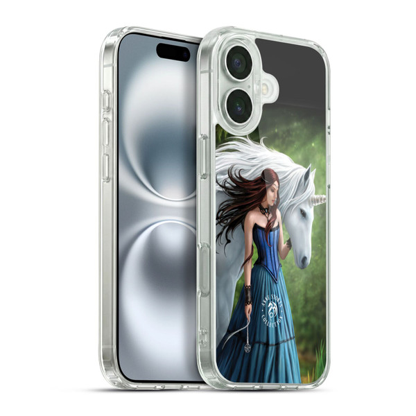 Anne Stokes Mythical Creatures Enchanted Fool Soft Gel Case for Apple iPhone 16 Plus & MagSafe