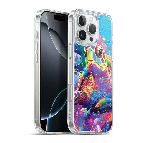 Michael David Ward Animals Turtle Magic Soft Gel Case for Apple iPhone 16 Pro Max & MagSafe