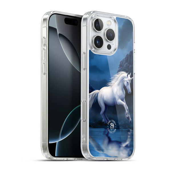 Anne Stokes Mythical Creatures Moonlight Unicorn Soft Gel Case for Apple iPhone 16 Pro Max & MagSafe