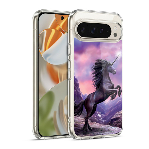 Anne Stokes Mythical Creatures Black Unicorn Soft Gel Case for Google Pixel 9 / Pixel 9 Pro