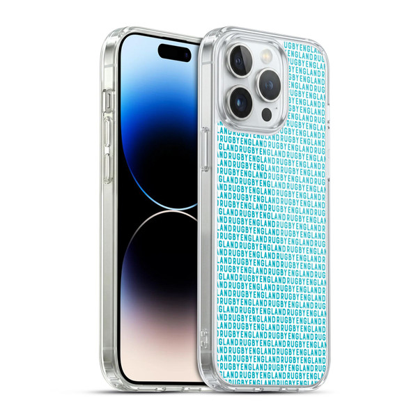 England Rugby Union History Pattern Soft Gel Case for Apple iPhone 14 Pro Max & MagSafe